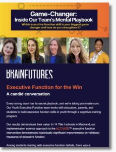 Executivew Function October 2025